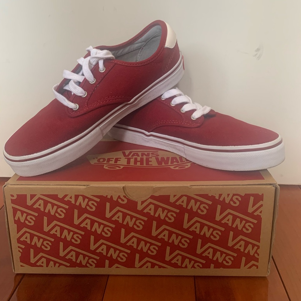 Low Red Vans Pro